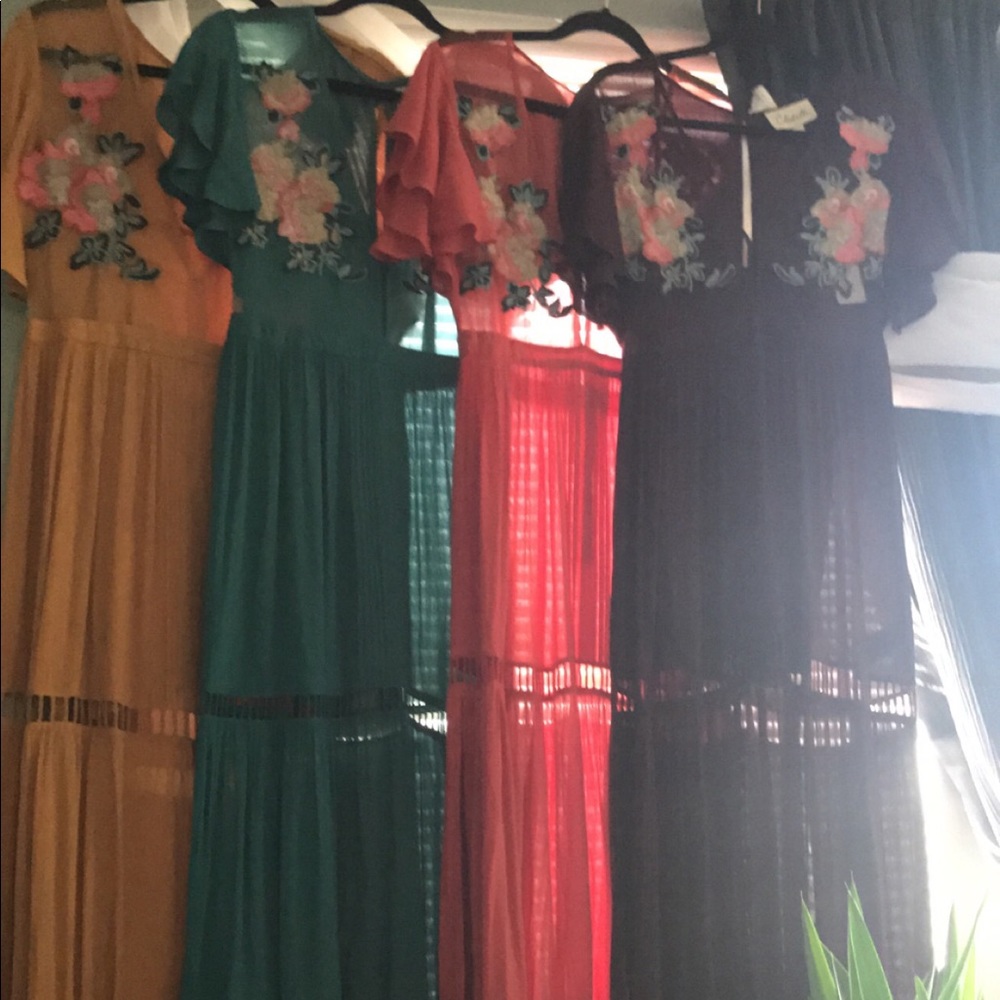 Cleobella amery maxi dress mustard